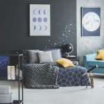 Moon design in the bedroom