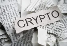 Crypto on newspaper